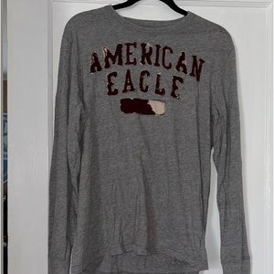 Men’s American Eagle long sleeve shirt size large gray